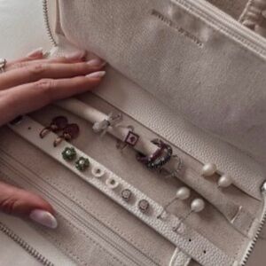 Mark & Graham Leather Travel Jewelry Case